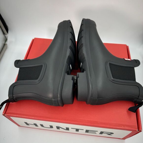 Hunter Women's Original Short Boot Chelsea Black US 7 Waterproof, Rain Boot New - Picture 4 of 11